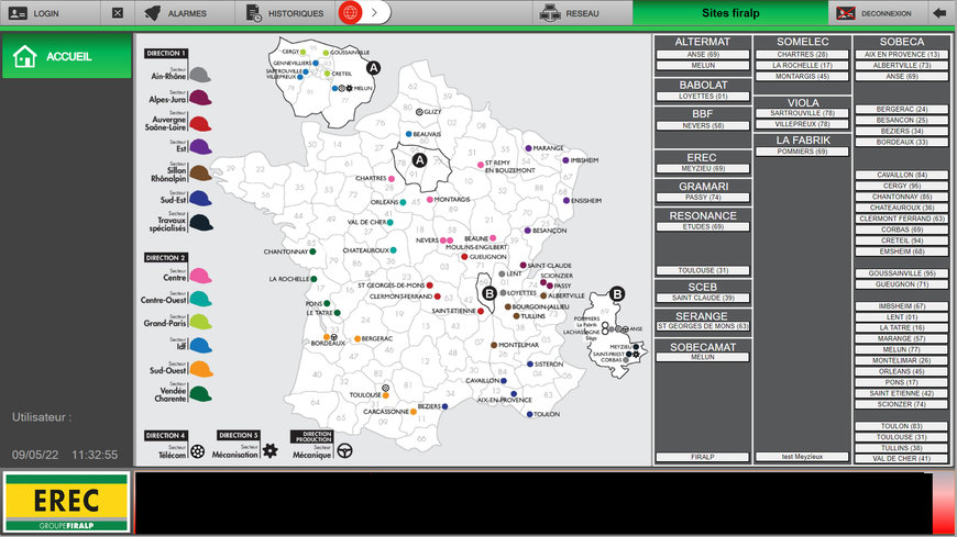 PcVue Solutions: Optimisation et contrôle de stations de recharge de véhicules électriques en France à l'échelle nationale 